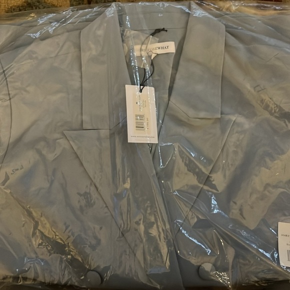 Revolve Weworewhat Double Breasted Blazer in Storm Blue - Picture 7 of 8